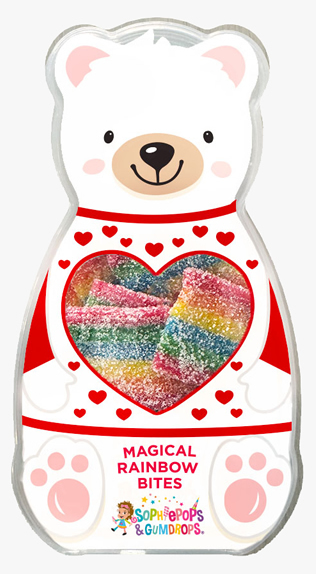 Magical Bear Tray with Rainbow Bites