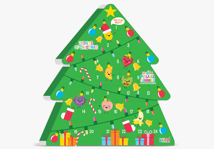 Magical Chhristmas Calender Peelable Gummies