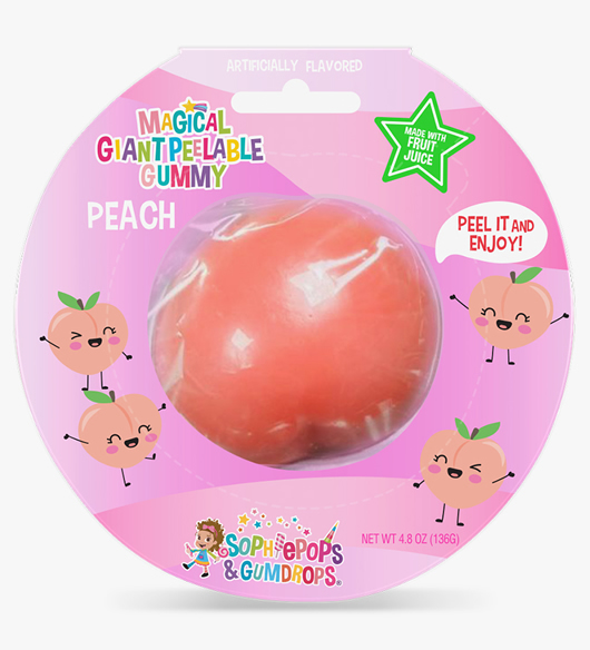 Magical Giant Peelable Peach Gummy