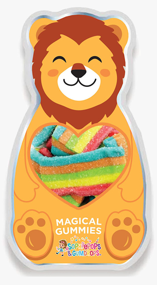Magical Lion Tray with Rainbow Bites