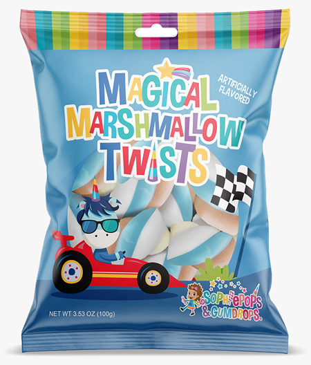 Magical Marshmallow Twists- Racecar Edition