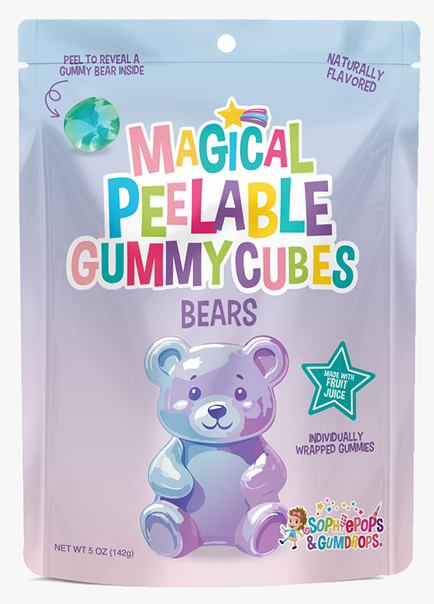 Magical Peelable Gummy Cubes-Bear Edition
