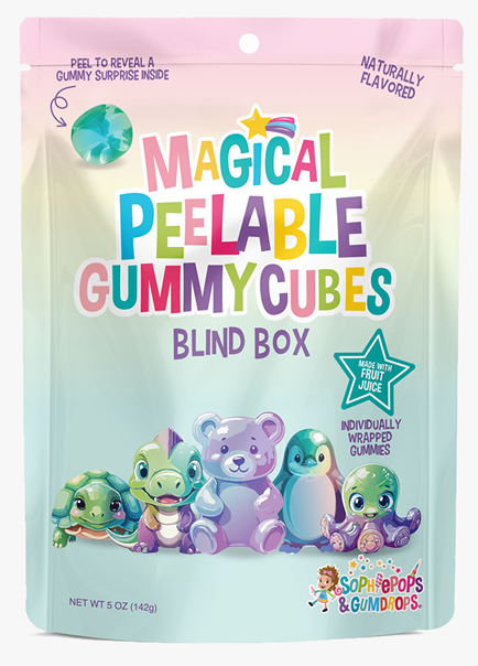 Magical Peelable Gummy Cubes-Blind Box Edition