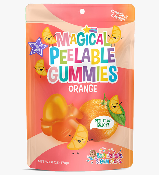 Magical Peelable Orange gummies