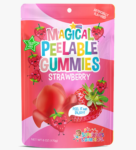 Magical Peelable Strawberry gummies