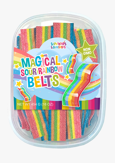 Magical Sour Rainbow Belts_tonges