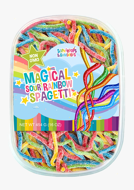 Magical Sour Rainbow Spagetti